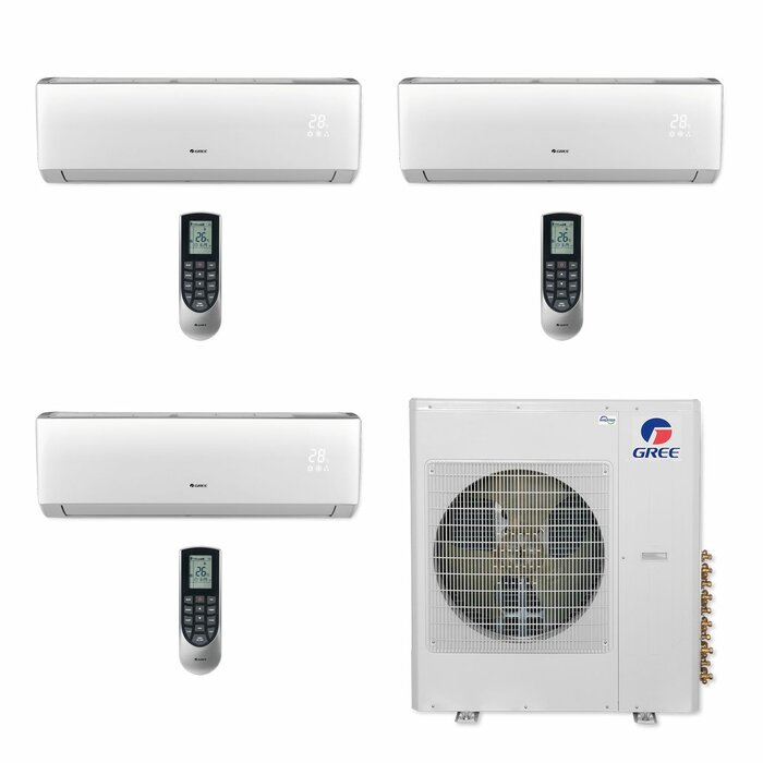Gree 36000 Btu Wi Fi Connected Ductless Mini Split Air Conditioner For 2000 Square Feet Sq Ft 7936